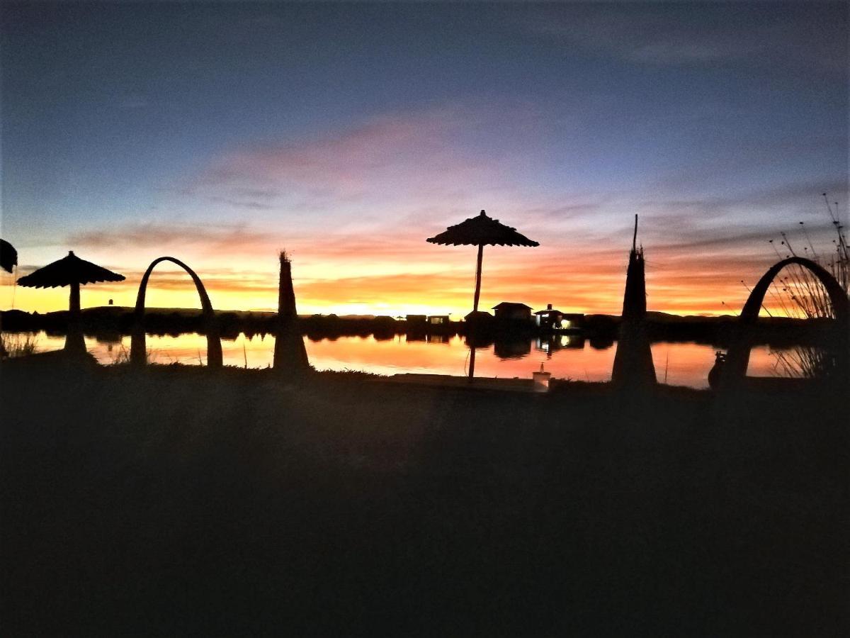 Titicaca Habitacion Panoramica Vista Al Amanecer Villa Puno Bagian luar foto