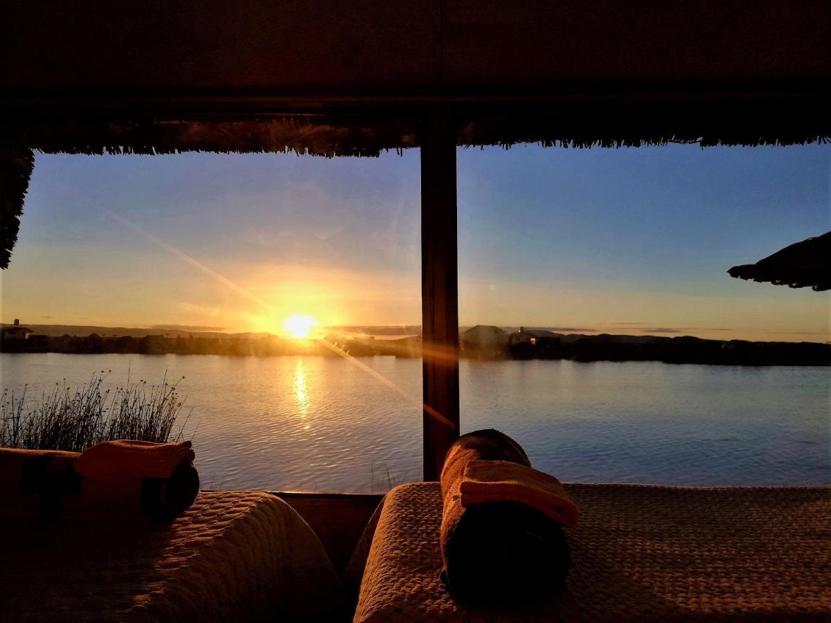 Titicaca Habitacion Panoramica Vista Al Amanecer Villa Puno Bagian luar foto