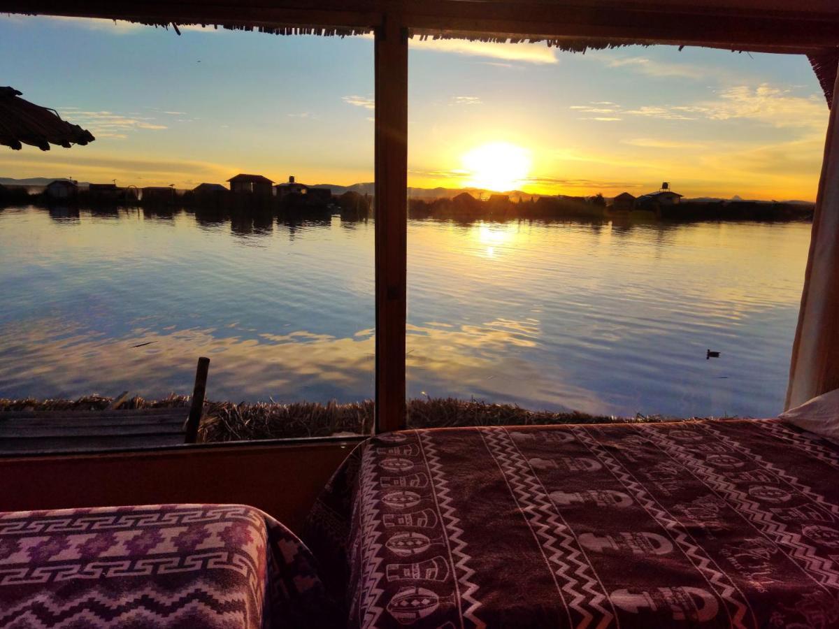Titicaca Habitacion Panoramica Vista Al Amanecer Villa Puno Bagian luar foto