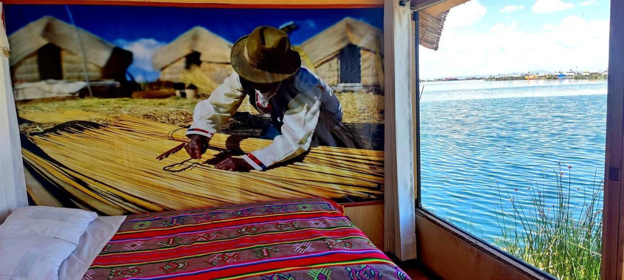 Titicaca Habitacion Panoramica Vista Al Amanecer Villa Puno Bagian luar foto