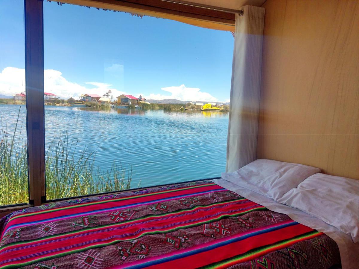 Titicaca Habitacion Panoramica Vista Al Amanecer Villa Puno Bagian luar foto
