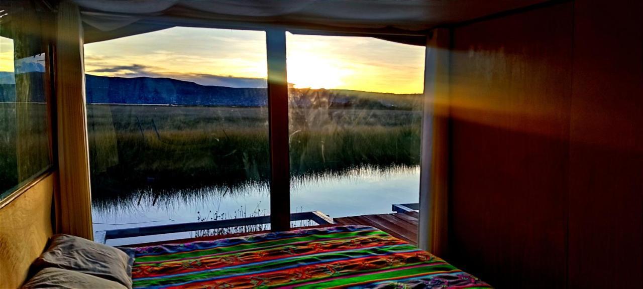 Titicaca Habitacion Panoramica Vista Al Amanecer Villa Puno Bagian luar foto