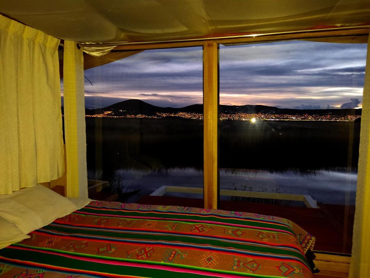 Titicaca Habitacion Panoramica Vista Al Amanecer Villa Puno Bagian luar foto