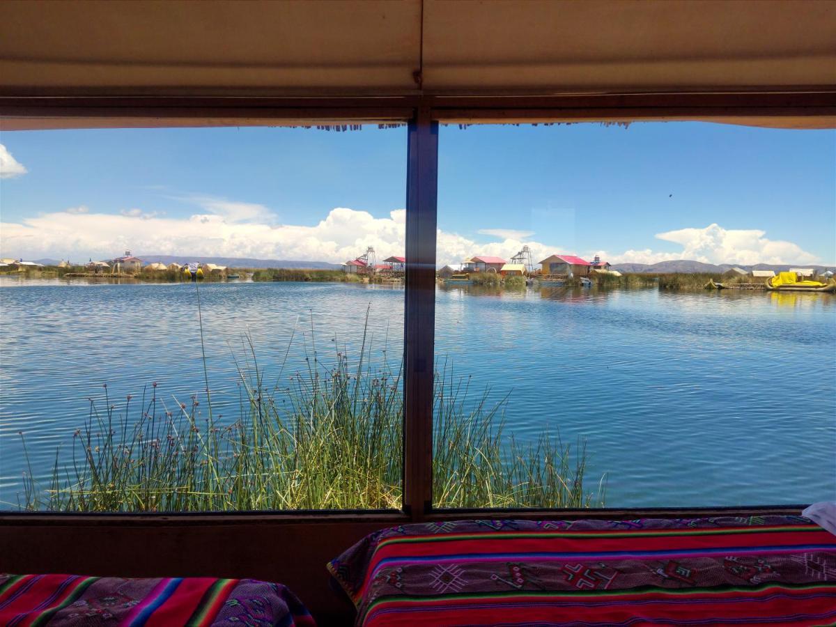 Titicaca Habitacion Panoramica Vista Al Amanecer Villa Puno Bagian luar foto