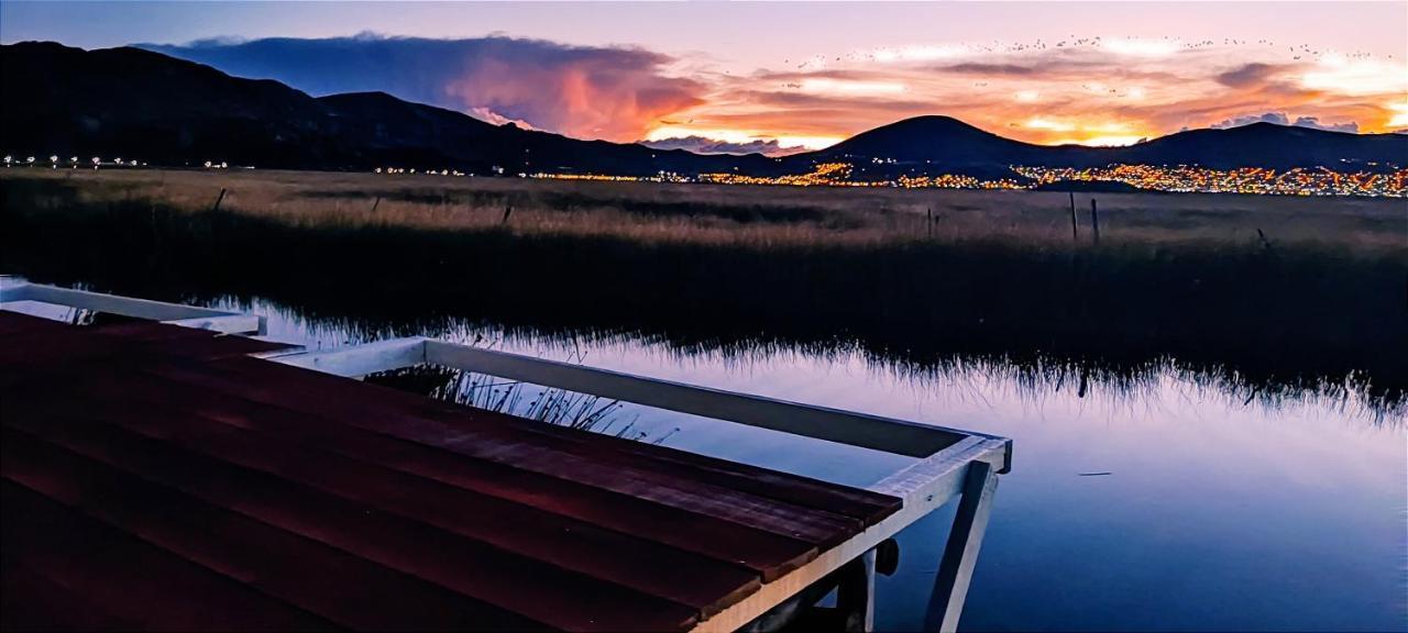 Titicaca Habitacion Panoramica Vista Al Amanecer Villa Puno Bagian luar foto