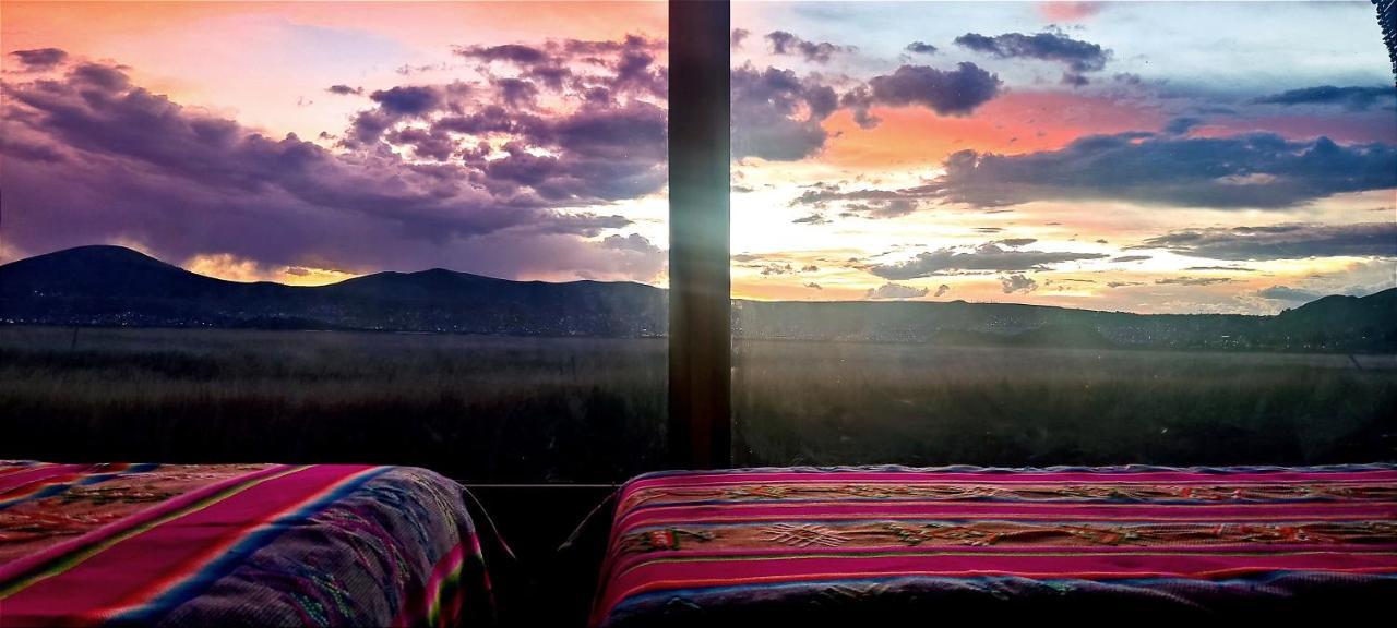 Titicaca Habitacion Panoramica Vista Al Amanecer Villa Puno Bagian luar foto