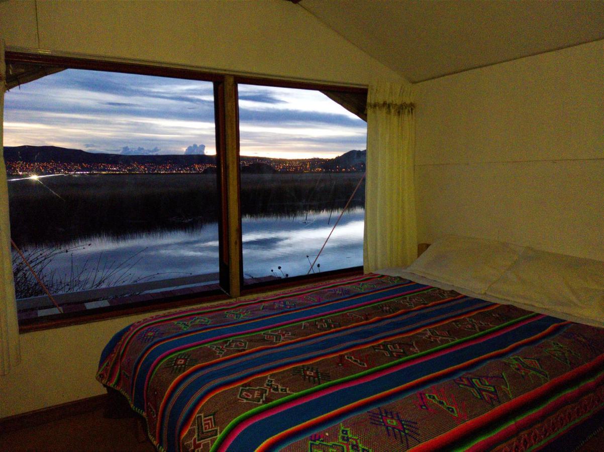 Titicaca Habitacion Panoramica Vista Al Amanecer Villa Puno Bagian luar foto