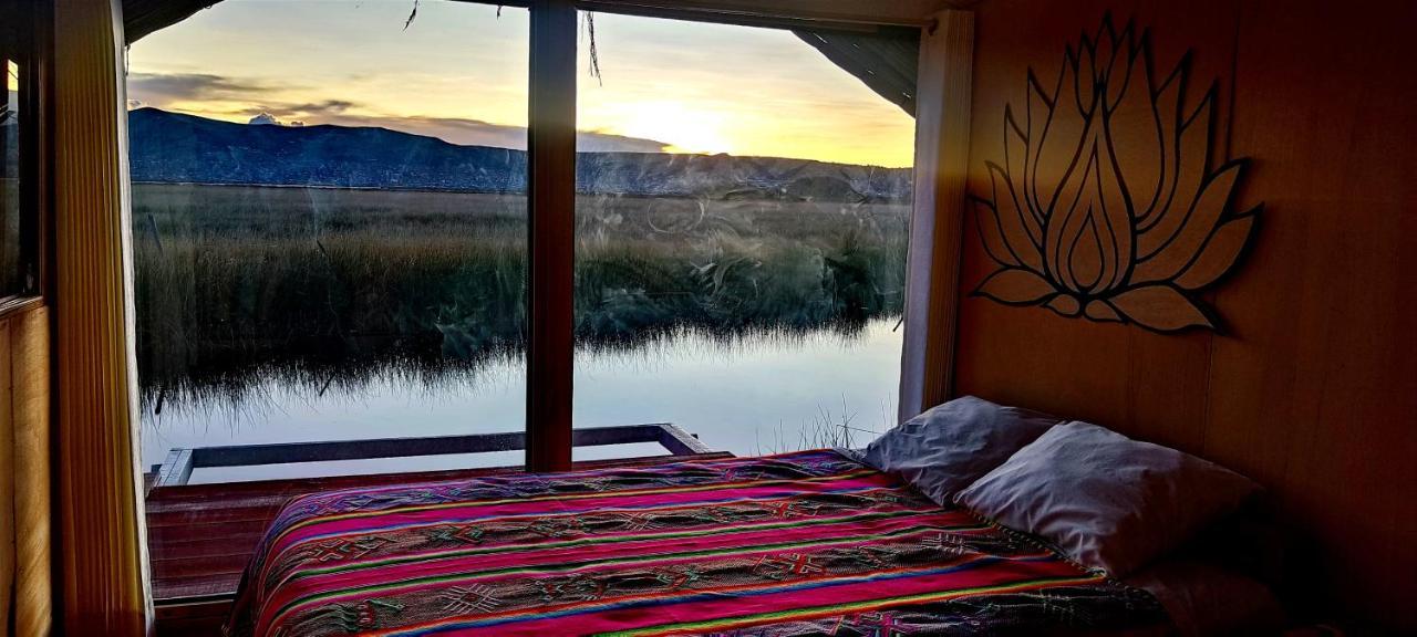 Titicaca Habitacion Panoramica Vista Al Amanecer Villa Puno Bagian luar foto