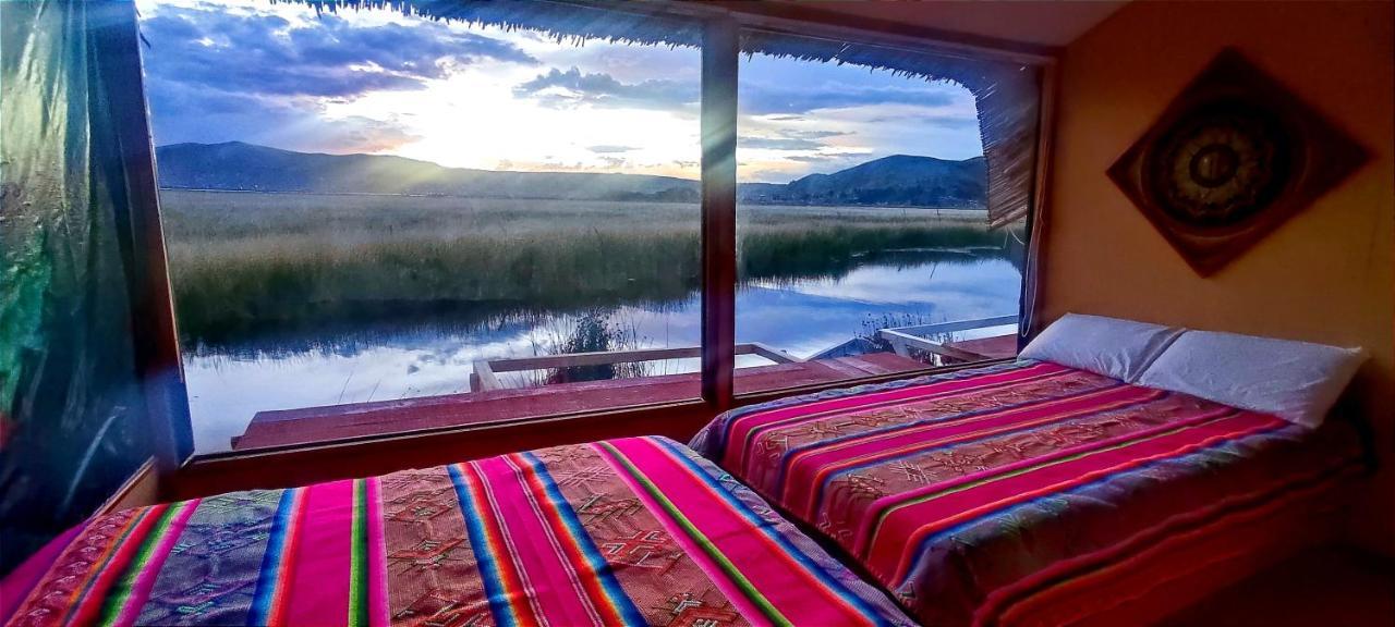 Titicaca Habitacion Panoramica Vista Al Amanecer Villa Puno Bagian luar foto