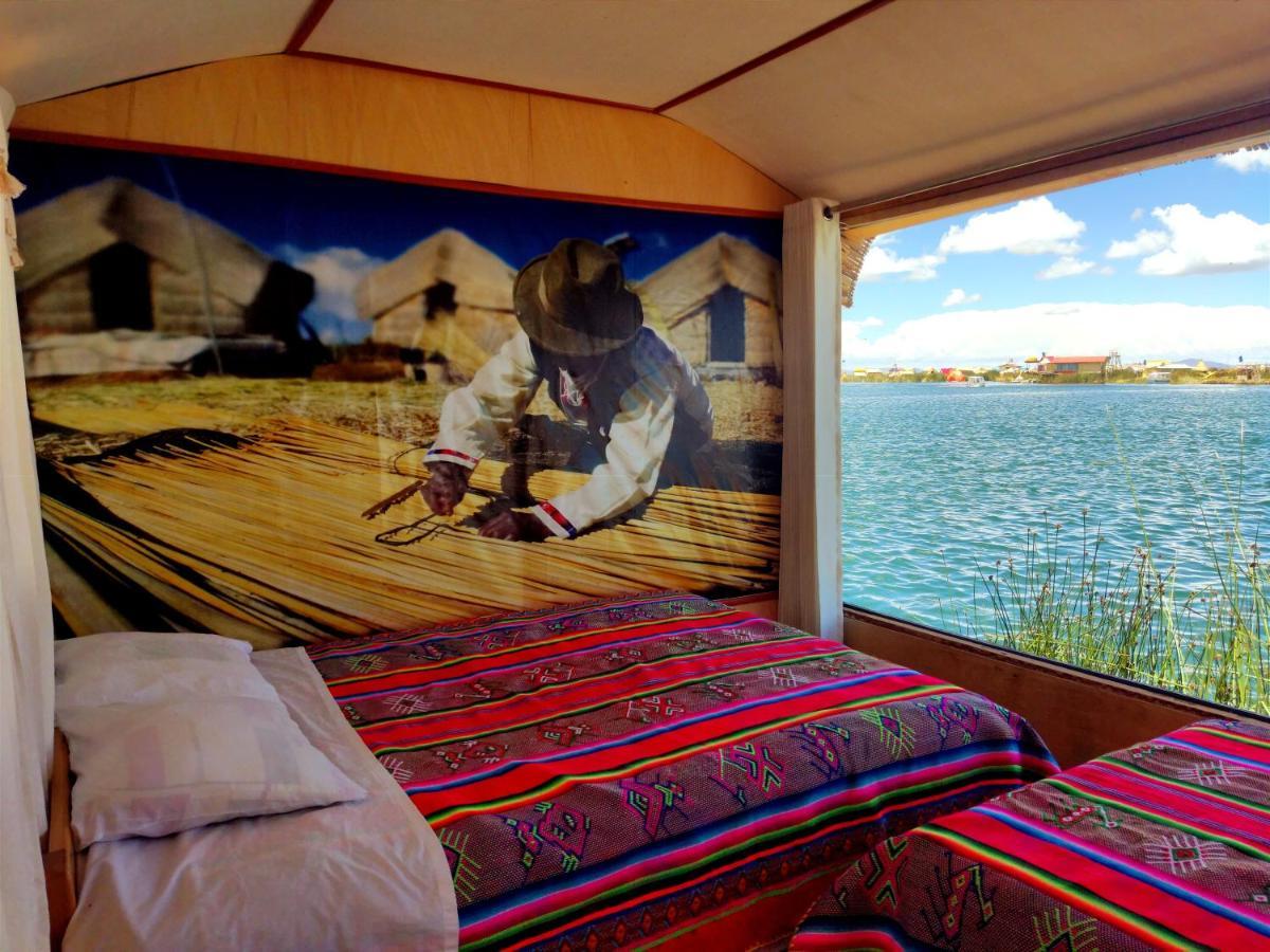 Titicaca Habitacion Panoramica Vista Al Amanecer Villa Puno Bagian luar foto
