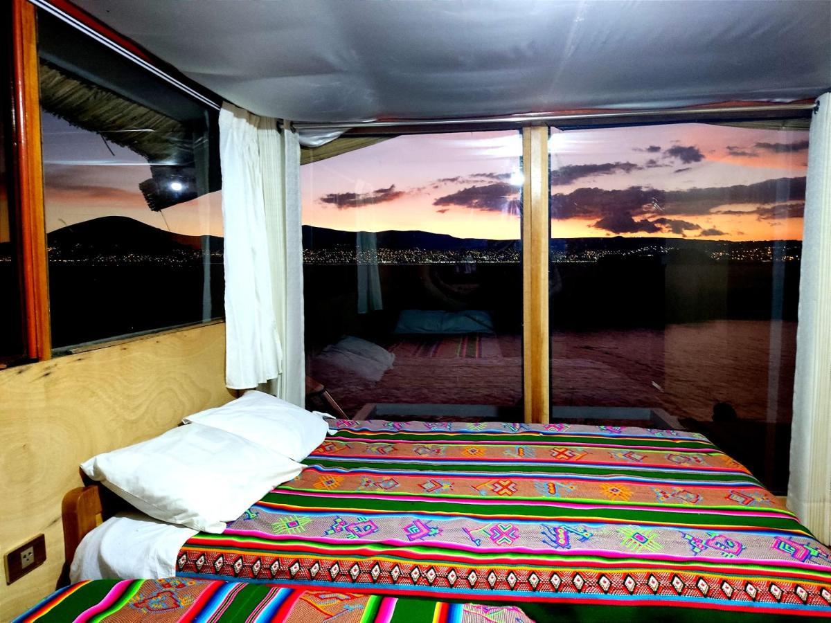 Titicaca Habitacion Panoramica Vista Al Amanecer Villa Puno Bagian luar foto