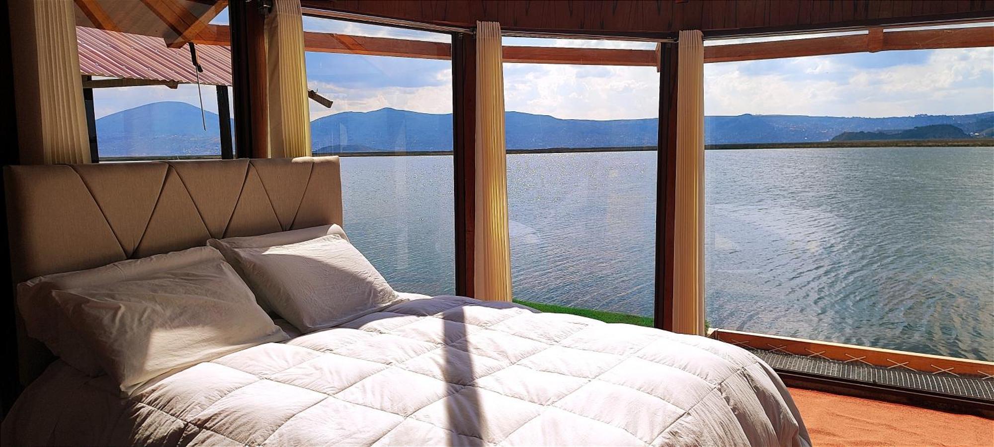 Titicaca Habitacion Panoramica Vista Al Amanecer Villa Puno Bagian luar foto